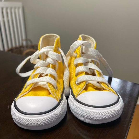 Converse Chuck Taylor All Star Hi Sneaker - Baby Toddler - Lemon Chrome Yellow - Picture 3 of 6